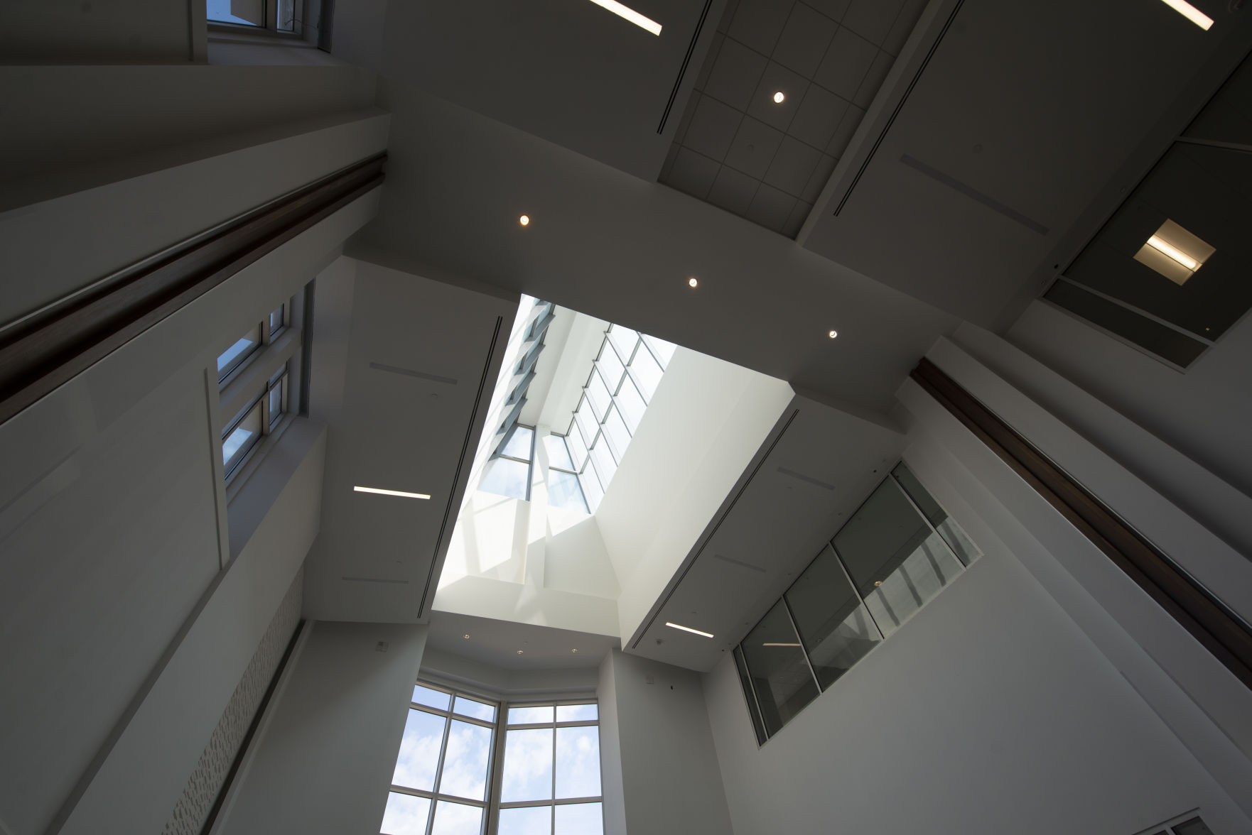Large Skylight windows, UT Student Union Tour - August 7, 2018